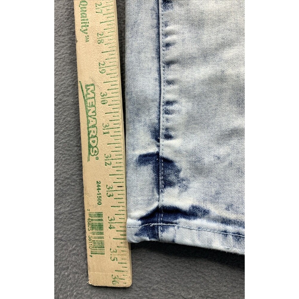 Rue 21 Premium Denim Jeans Men Size 30X32 Stacked Blue Skinny Supreme Flex - Picture 5 of 16